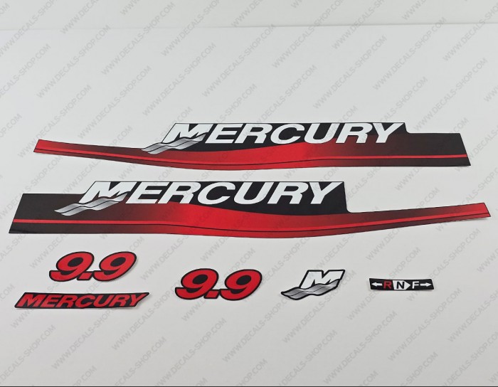 Mercury 9.9HP Two Stroke 1999-2006 Outboard Decal Kit